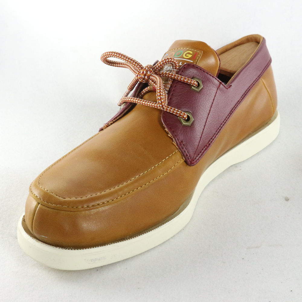 Vintage COOGI 2-Tone Leather 2-eye Boat Shoes - Picture 2 of 8